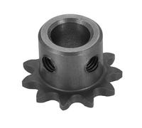 WUPEDI ièce de pignon d'entraînement Pour 25 Pignon de rouleau chaîne, alésage 10 mm, diamètre extérieur 25,5 11 dents, acier au carbone C45 Ansi No.25, trou rond