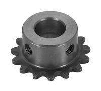 WUPEDI ièce de pignon d'entraînement Pour 25 Pignon de rouleau chaîne, alésage 12 mm, diamètre extérieur 33,5 15 dents, acier au carbone C45 Ansi No.25, trou rond
