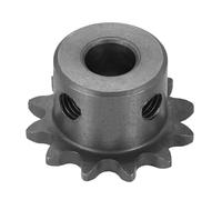 WUPEDI ièce de pignon d'entraînement Pour 25 Pignon de rouleau chaîne, alésage 8 mm, diamètre extérieur 27,5 12 dents, acier au carbone C45 Ansi No.25, trou rond