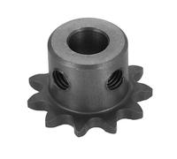 WUPEDI ièce de pignon d'entraînement Pour 25 Pignon de rouleau chaîne, alésage 8 mm, diamètre extérieur 25,5 11 dents, acier au carbone C45 Ansi No.25, trou rond