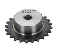 WUPEDI ièce de pignon d'entraînement Pour 25 Pignon de rouleau de chaîne 8 mm Alésage 30 mm Od 22 dents C45 Acier au carbone Ansi No.25, Iso 04C(BLACK 8mm Bore 30mm OD 24 Tooth)