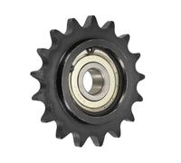WUPEDI ièce de pignon d'entraînement Pour 50 Pignon de renvoi chaîne à rouleaux type C, alésage 17 mm, pas 5/8, tendeur 17 dents, finition en oxyde noir, acier 1045