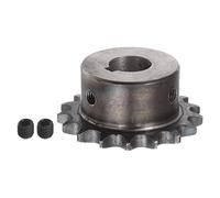 WUPEDI ièce de pignon d'entraînement Pour carte d'approvisionnement DIN/ISO 06B, pignon de chaîne à rouleaux, pas 17T, 3/8, alésage 16Mm, engrenage d'entraînement moteur en