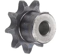 WUPEDI ièce de pignon d'entraînement Pour Pignon 14 dents type B monobrin 1/2 pas 10 mm alésage acier au carbone A3, Iso 08B(BLACK 41mm)