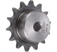 WUPEDI ièce de pignon d'entraînement Pour Pignon 14 dents type B monobrin 1/2 pas 10 mm alésage acier au carbone A3, Iso 08B(BLACK 61mm)