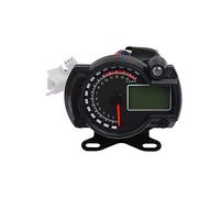 WUPEDI Indicateur de jauge numérique LCD for moto, compteur vitesse 15000 tr/min, kilométrique étanche, vélocimètre, 7 couleurs, tableau bord universel Compteur de vitesse moto(With bracket)