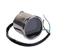 WUPEDI Indicateur lumineux numérique LCD universel 12 V for moto, compteur de vitesse rond, compteur kilométrique, tachymètre, indicateur de carburant Compteur de vitesse moto(Silver)