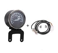 WUPEDI Instruments multifonctions for moto Compteur kilométrique numérique for de vitesse Tachymètre Indicateur niveau carburant Voyant lumineux Compteur de vitesse moto(With sensor-A)