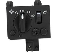 WUPÉDI Interrupteur de phares, for Chevrolet Colorado 2004-2012, for GMC Canyon 2004-2012. Remplace le variateur de phares 15187088. ensemble de commutateur de phare(BLACK 2004-2012)