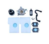 WUPÉDI Kit de filtre à Air de conduite de carburant d'admission de carburateur, for STIHL, 017 018 MS170 MS180 MS 170 180 joints de tronçonneuse kit de piston de vilebrequin de cylindre