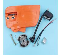 WUPEDI Kit de vis de bobine d'allumage de couvercle d'embrayage de pignon de chaîne, for tronçonneuse Husqvarna, 235 E 240 E 525628901 Capteur d'interrupteur d'arrêt 530014949 Kit d'interrupteurs pour