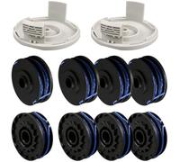 WUPÉDI Ligne de bobine de débroussailleuse Rac123, pour Ryobi 1,6 Mm X 8. Tondeuse de remplacement Rlt4027 Rlt4125 Rlt5027 Rlt6030 Rlt5127 Rlt6130 Bobine de tondeuse à gazon(BLACK 8 2)