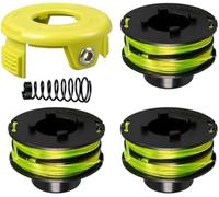 WUPÉDI Ligne de bobine débroussailleuse, pour débroussailleuse à gazon remplacement pour Ryobi Rac118 RLT3525S 1,2Mm X 8,4M Bobine de tondeuse à gazon(BLACK 3 1 1)