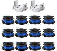 WUPÉDI Pour Cdiytool 6 pièces bobine de coupe-bordure, pour Ryobi One AC14RL3A Olt1832 Rac124 ligne de remplacement de coupe-bordure, 18V 24V 40V Bobine de tondeuse à gazon(BLACK 12 2)