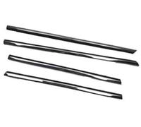 WUPEDI Protecteur de bord de portière de voiture, for NISSAN, for X-TRAIL, T30 2001-2006 4 pièces joint en caoutchouc de vitre extérieure noire Protection de bord de portière de voiture