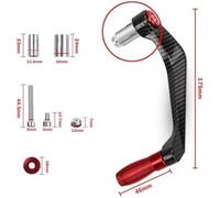 WUPEDI Protège-mains de guidon, for 400 650 125 200 An250 An400 Protecteur leviers d'embrayage frein moto Protège-mains pour guidon de moto(Silver)