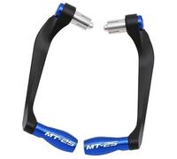 WUPEDI Protège-mains de guidon, for accessoires moto Mt25, leviers d'embrayage frein 22 mm, protecteur poignée Protège-mains pour guidon de moto(BLACK A Blue)