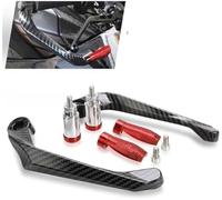 WUPEDI Protège-mains de guidon, for Dorsoduro 750 1200 2007 2008 2009 2010 2011-2016 poignées moto leviers d'embrayage frein garde poignée Protège-mains pour guidon de moto(Silver)