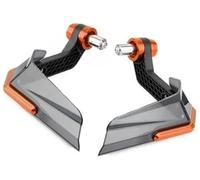 WUPEDI Protège-mains de guidon, for Trident 660 2021 2022, poignées, protection poignée, levier d'embrayage frein, accessoires moto Protège-mains pour guidon de moto(BLACK Orange)