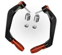 WUPEDI Protège-mains de guidon, poignées moto, protecteur levier d'embrayage frein, for Mt07 Mt09 Mt 10 Mt03 2023 2024 Protège-mains pour guidon de moto(BLACK Orange)