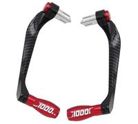 WUPEDI Protège-mains de guidon, protecteur frein, for accessoires moto S1000R, leviers d'embrayage, protection barre poignée Protège-mains pour guidon de moto(BLACK B Red)