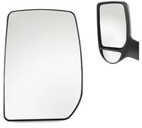 WUPEDI Rétroviseur extérieur gauche côté passager, for Ford Transit Mk6 Mk7 2000-2014 YC1517K741BA 4059969 lentille à miroir convexe