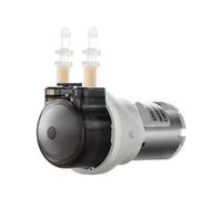 WUPLKCUIJ Pompe péristaltique CC 6V/12V/24V, Micro Pompe à Liquide péristaltique muette Auto-amorçante, Pompe à Eau for Dosage et Analyse en Laboratoire(B15A,24V)