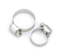 WUPNGS Collier de Serrage pour Tuyau Jubilee Clips 5pcs Adjustable Stainless Steel Worm Gear Hose Clip Hose Lock for Water Pipe Plumbing(16 25mm)