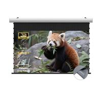 WUPRO FlowArc Écran de Projection motorisé Intelligent, Tissu Gris, Anti-Taches, Installation Murale/au Plafond, Compatible avec Tous Les projecteurs (84")