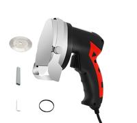 WUPYI2018 Kebab Slicer Couteau à kebab portable en acier inoxydable 80 W 3000 tr/min avec pierre à aiguiser