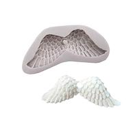 Wuqiang Moule en Silicone 2 PCS Angel Wings 3D Fondant Gâteaux Outils (Décore Blanc) (Color : White)