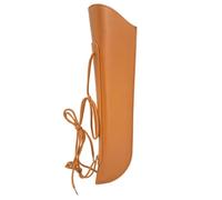 WUQIMUSC Carquois pour archet de basse droit, étui en cuir, support robuste pour archet de basse allemand et français, accessoires pour cordes d'instruments de basse (marron)
