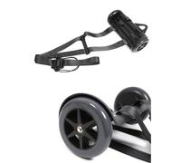 WUQIMUSC Chariot vertical pour contrebasse avec sangles de roue durables, facile à transporter, noir - Idéal pour les contrebasses de taille 1/10 à 4/4 - Haute portabilité et durabilité