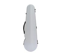 WUQIMUSC Étui pour violon 4/4 en fibre de verre durable de forme triangulaire avec sac à dos, hygromètre intégré