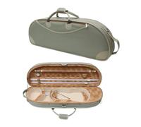 WUQIMUSC Étui pour Violon 4/4 en Nylon Oxford léger avec Bretelles réglables, Vert Pois, Taille complète, Moderne