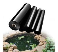 WUQINC Bâche pour Bassin 600 x 2250 cm Robuste Bâche D'Étang Qualité pour Jardin, Piscine, en Plastique Polyéthylène Durable, Noir