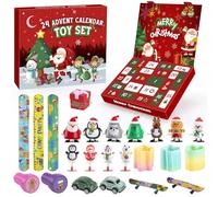 WUQNGI Calendrier de l'Avent 2025 Enfant, Petit Jouet pour Calendrier de l'avent Garçon Fille, 24 Jour Creatif Jouet Kit avec Jouets à Remonter, Cadeau Surprise de Noël Ado Enfant pour ab 3 4 5 6 Ans