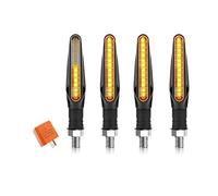 WUQWUM moto clignotants feux Clignotant LED Universel 12 V Pour Moto, Indicateur DRL Dynamique, Feu Arrière, Accessoires Directionnels De Remplacement