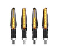 WUQWUM moto clignotants feux Clignotant LED Universel 12 V Pour Moto, Indicateur DRL Dynamique, Feu Arrière, Accessoires Directionnels De Remplacement