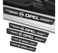 WurBu 4 Pièces Protecteur de Seuil de Porte de Voiture Bandes de Protection pour 2018 Opel Crossland X, Autocollants Anti-Rayures en Fibre de Carbone Plaque Accessoires Intérieurs