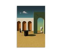 WurBu Giorgio De Chirico Peintre Surréalisme Works《Untitled》Poster imprimé Art mural sur toile Décoration d'intérieur 20 x 30 cm