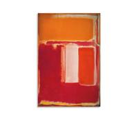WurBu Mark Rothko Painter Works《Jaune, Fleur de cerisier, Orange》Affiches d'œuvres d'art imprimées Art mural sur toile Décoration d'intérieur 60 x 90 cm