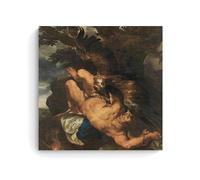 WurBu Poster Peter Paul Rubens Painter Works《Prometheus Bound》 Impression sur toile Décoration d'intérieur 70 x 70 cm