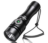 Wurkkos DL02 Lampe de Plongée, 3000 Lumen LED Lampe de poche Sous-marine Rechargeable, IPX8 étanche Lampe de plongée avec indicateur de puissance, pour grotte sous-marine de nuit