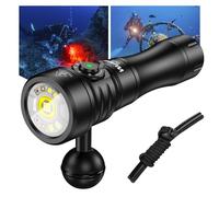 Wurkkos DL08 Lampe Plongée Sous Marine 3600 Lumens, Portée de 274 Mètres, lampe de plongée Lumière Rouge et UV, Gradation Progressive, IPX8 CRI 90, pour la Photographie Sous-Marine