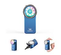 Wurkkos HD03 Mini Lampe de Poche à Clip, 680 Lumens Lampe Torche Led, 3 Sources Modes d'éclairage Inondation spot et RGB, Type-C Rechargeable, IPX6 Étanche pour Camping les urgences Travail -Blue