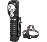 Wurkkos Lampe frontale HD20, 2000 lumens, super lumineux, rechargeable, outil d'éclairage polyvalent, lampe torche à main EDC avec LH351D et LED pour activités de plein air