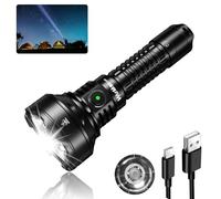 Wurkkos Lampe Torche LED Rechargeable - TD01 Tactique Lampe de Poche Ultra Puissante 2000 Lumens - 1039M Longue Portée Tactique Lampe Torche IP68 Étanche 2 Modes pour Randonnée/Urgence/Bricolage
