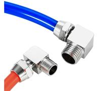 WURKVGMK Raccord pneumatique KPL, Filetage en cuivre nickelé 1/8, 1/4, 3/8, 1/2 BSPT, 4 mm, 6 mm, 8 mm, connecteur Rapide for tuyaux et Tubes(OD 4MM,1l4)