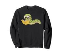 Wurm Adore Lire, Motif de Broderie pour Les Amateurs de Livres Sweatshirt